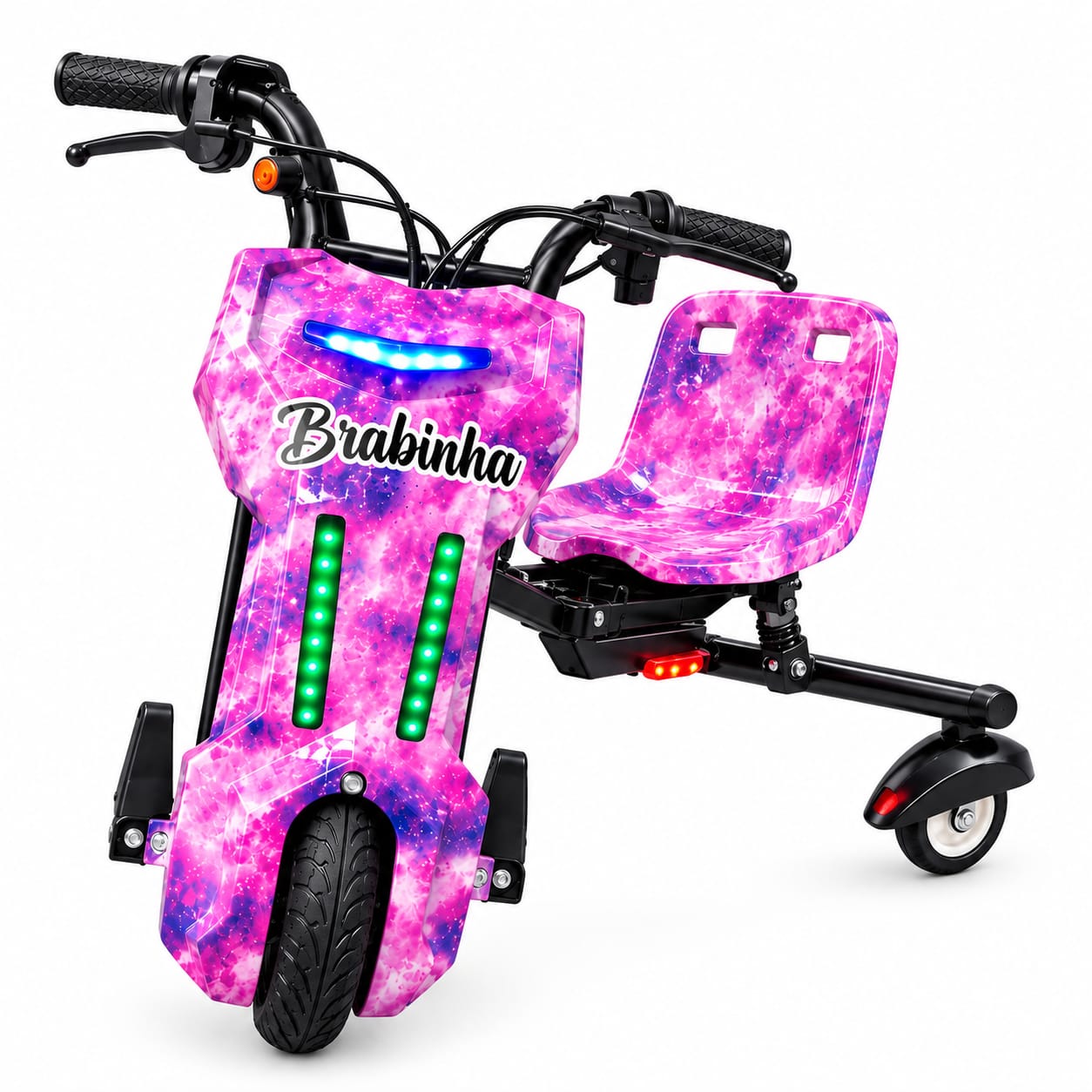 Triciclo Elétrico Drift 350w Bluetooth 3 Velocidades Único com Amortecedor 350W