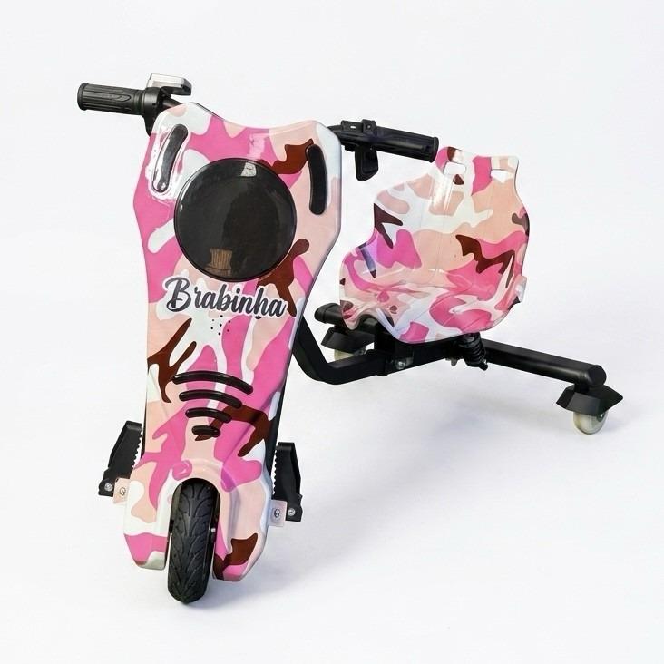Triciclo Elétrico Drift 350w Bluetooth 3 Velocidades Único com Amortecedor 350W